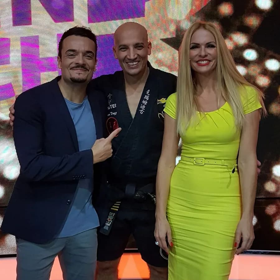 Kerim Duygu backstage mit Giovanni Zarrella