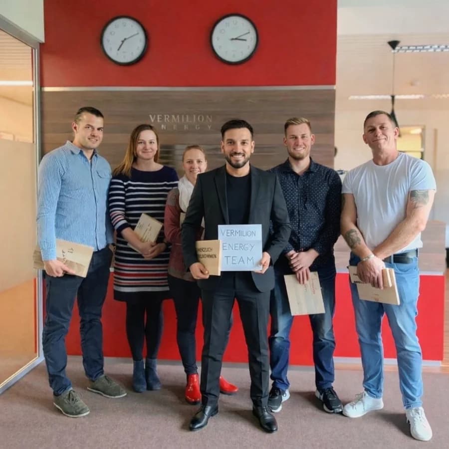 Kerim Duygu mit Team nach Corporate Workshop